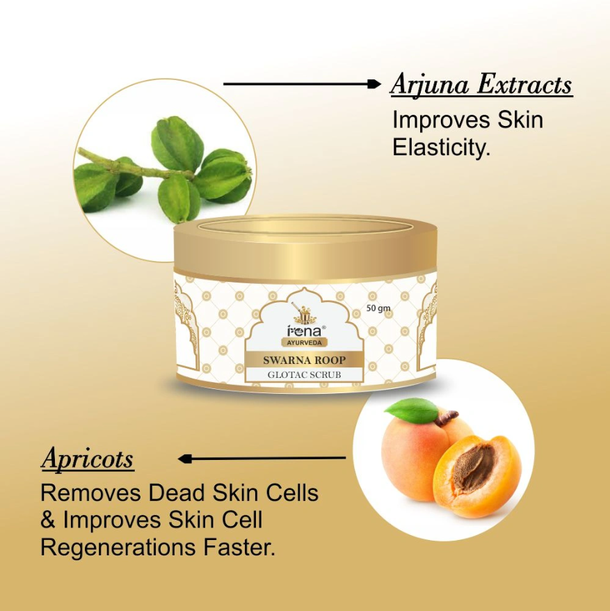 Glotac Face Tan Scrub by IENA Ayurveda (Bestseller)