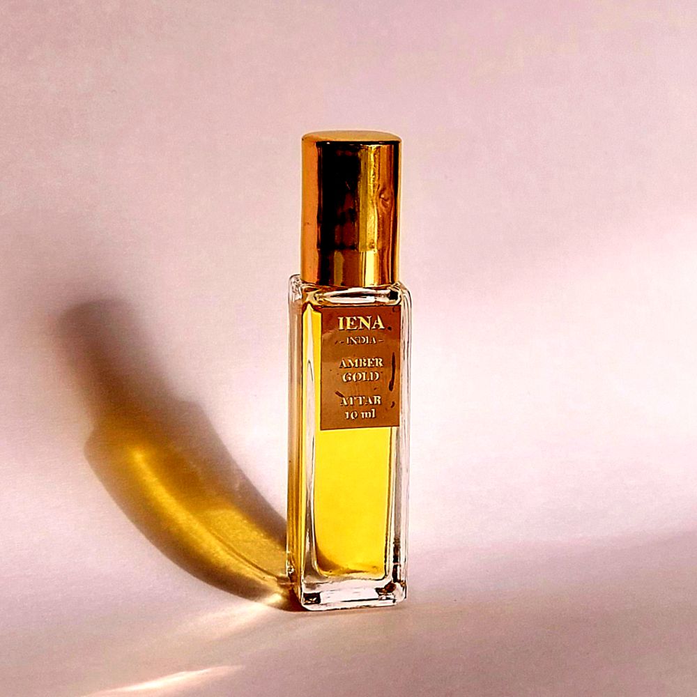 Amber Gold - Attar / Itar (Floral Daily Wear Attar) by IENA Ayurveda (Bestseller)